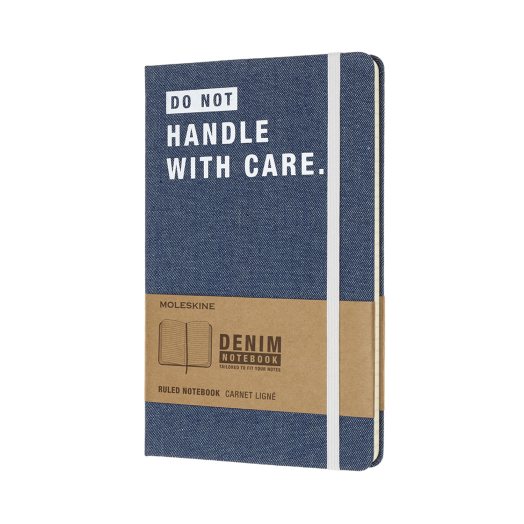 Moleskine notesz vonalas Large Denim Dont Handle