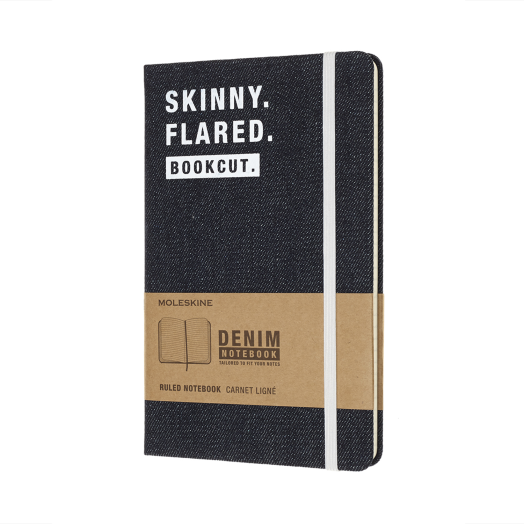Moleskine notesz vonalas Large Denim Skinny