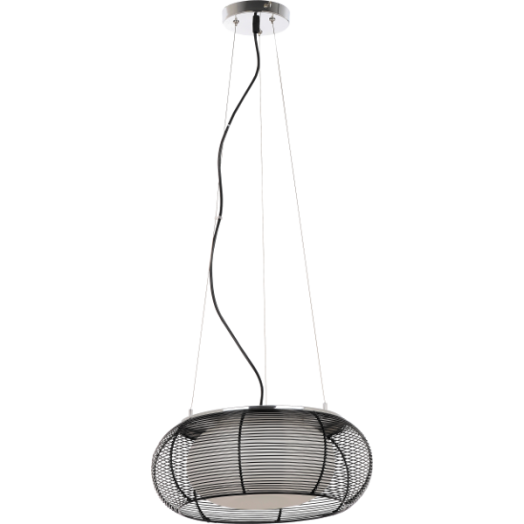 MIRA FÜGGESZTÉK E27 2X60W KRÓM/FEKETE