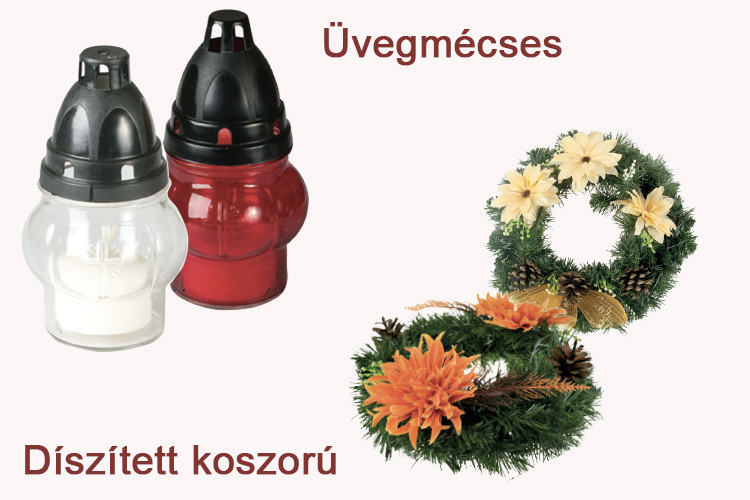 üveg-mécses-koszorú-auchan