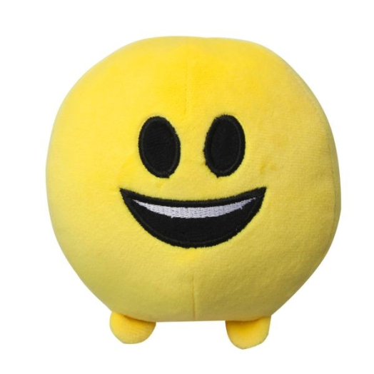 Imoji plüss labda 11cm mosolygós