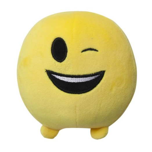 Imoji plüss labda 11cm kacsintós