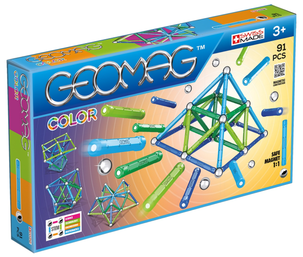 Geomag Color mágneses építő 91db