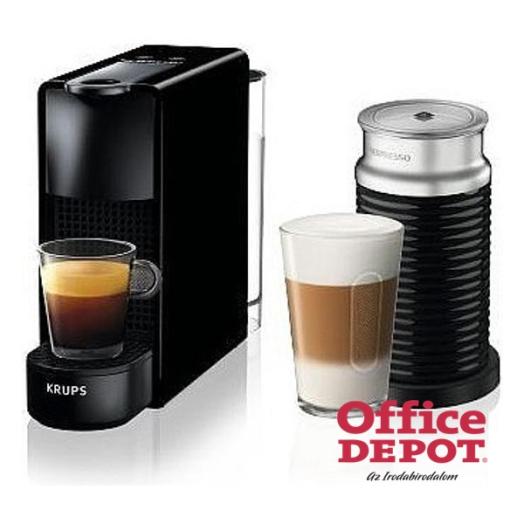 Krups XN111810 Nespresso Essenza Mini & Aeroccino fekete kávéfőző