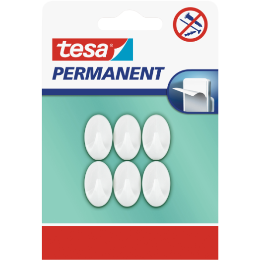 TARTÓS AKASZTÓ OVÁLIS, XS, FEHÉR MŰANYAG