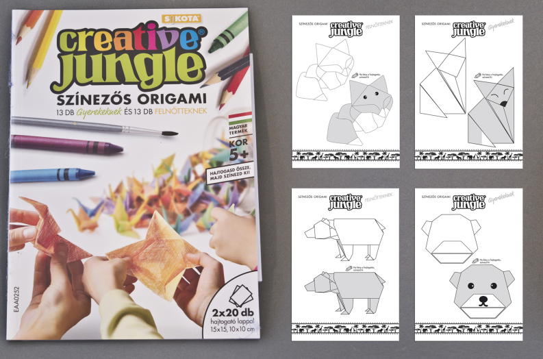 Sakota Creative Jungle színezős origami lap