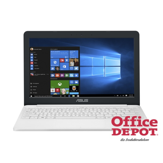 ASUS EeeBook E203NAH-FD013T 11,6"/Intel Celeron N3350/4GB/500GB/Int. VGA/Win10/fehér laptop