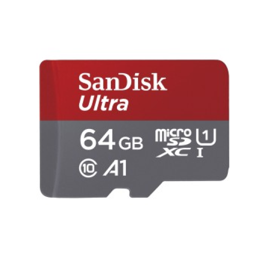 SANDISK MICROSD ULTRA 64GB 100MB/s CL10/UHS-I/A1