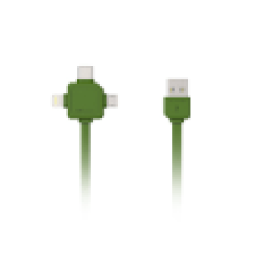 Power USB-C zöld adatkábel