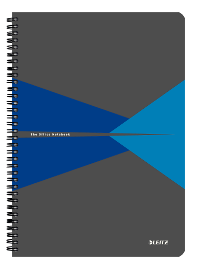 Leitz Office spirálfüzet A4 karton borítóval, kockás