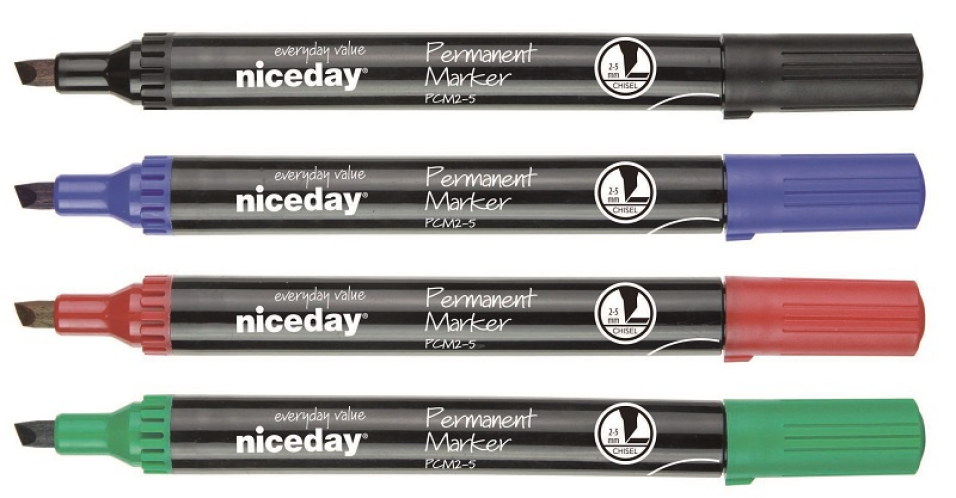 Niceday permanent marker vágott hegyű