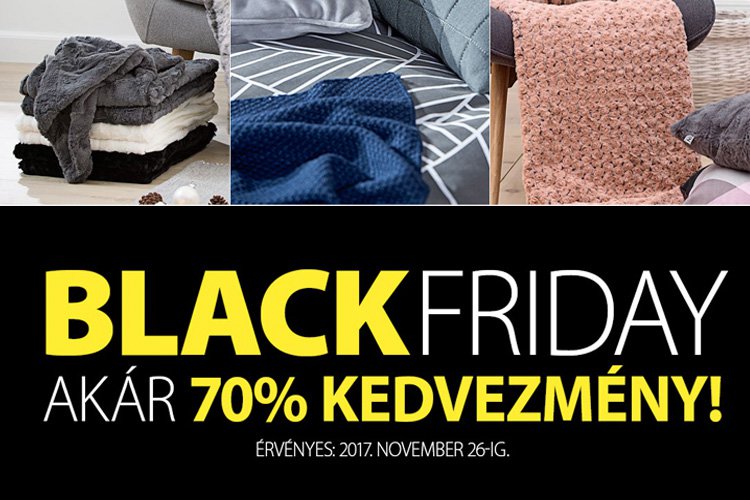 Black Friday a Jyskben - akár 70% kedvezmény
