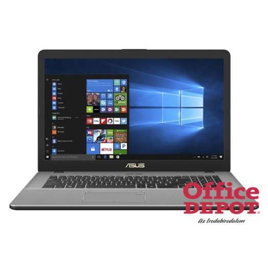 ASUS VivoBook Pro N705UD-GC079T 17" FHD/Intel Core i7-8550U/8GB/256GB+1TB/GTX 1050 4GB/Win10/szürke laptop