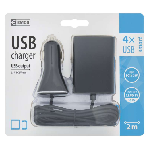 Univerzális autós usb töltő 6,8A, 2 usb