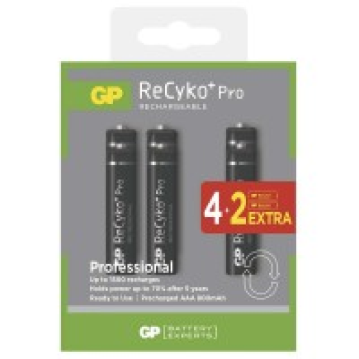GP akku recyko+ pro prof. AAA 6db 800mah
