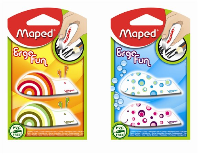 Maped Ergo Fun radír vegyes 2 db/csomag
