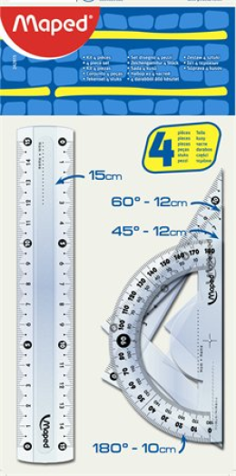 Maped Start kicsi vonalzó készlet 4 db-os