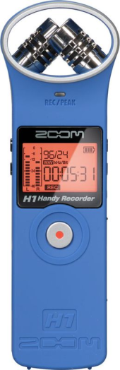 ZOOM H1 WAV/MP3 rögzítő kék hordozható diktafon