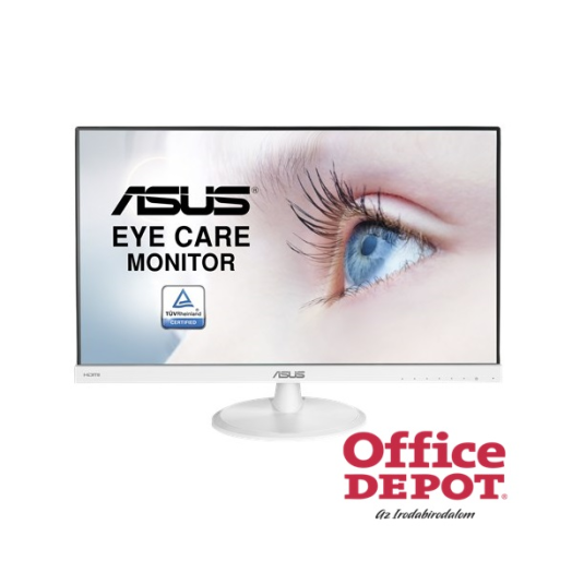 Asus 23" VC239HE-W LED HDMI IPS kávanélküli fehér multimédia monitor