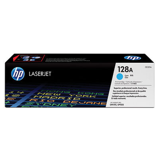 HP CE321A/128A toner, cián