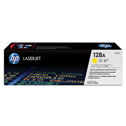 HP CE322A/128A toner, sárga