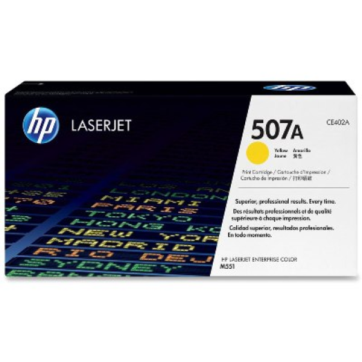 HP CE402A/507A toner, sárga