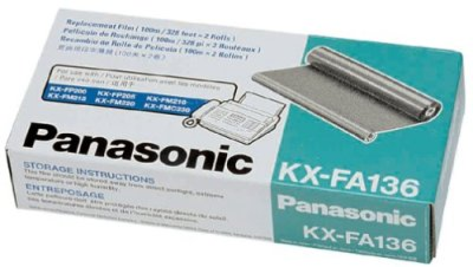 Panasonic KX-FA136 faxfólia, fekete