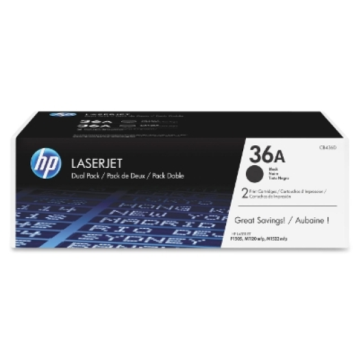 HP CB436AD/36A toner dupla, fekete