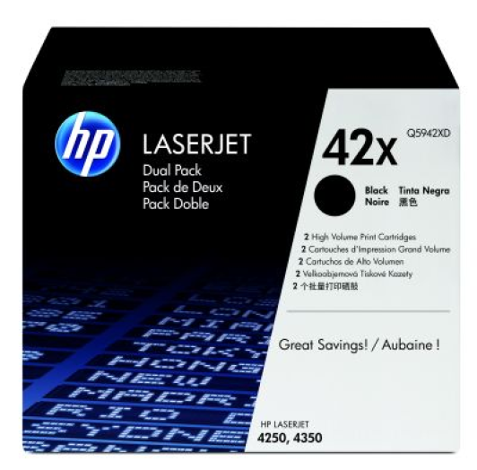 HP Q5942XD/42X toner dupla, fekete