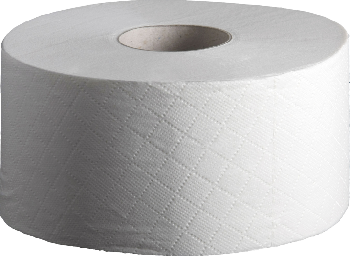 Közületi toalettpap,midi jumbo D23 2r.feh,200 m,rec,6 tek/kar