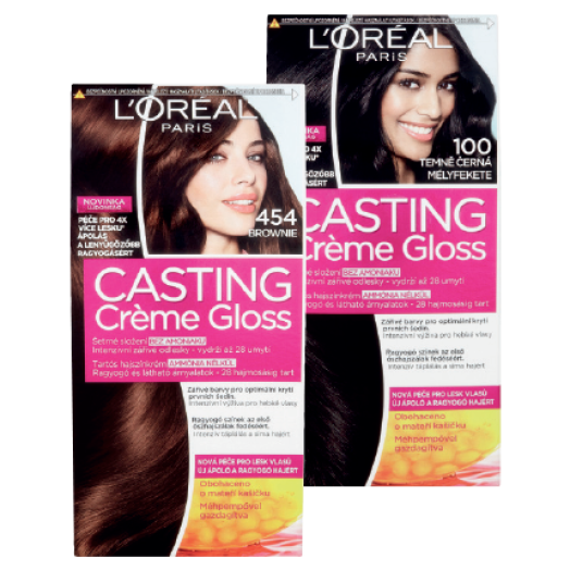 CASTING CREME GLOSS HAJFESTÉK
bármely 2 db vásárlása esetén többféle, 999 Ft/db