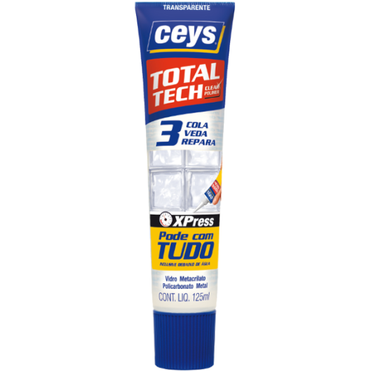 CEYS TOTAL TECH SZILIKONOS RAGASZTÓ TUBUSOS-ÁTLÁTSZÓ 125ML