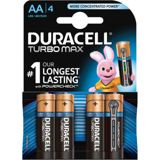 DURACELL TURBO MAX 4DB AA ELEM DL 5000394010338