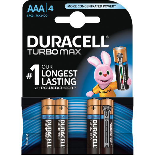 DURACELL TURBO MAX 4DB AAA ELEM DL 5000394010369