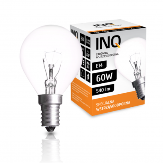 REZGÉSÁLLÓ IZZÓ MINI GÖMB E14 60W
