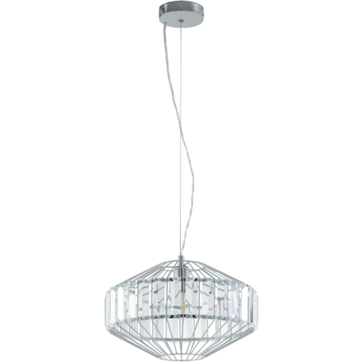 PEDROLA E27 FÜGGESZTÉK 60W KRÓM FÉNYFORRÁS NÉLKÜL