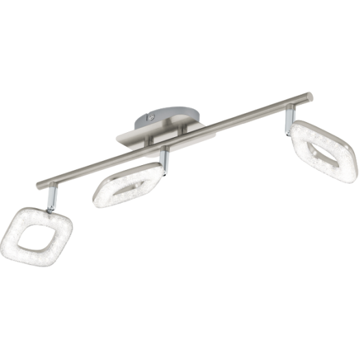 LITAGO CRYSTAL LED SPOT3X4W 1050LM 3000K MATT NIKKEL FÉNYFORRÁSSAL LED - A+