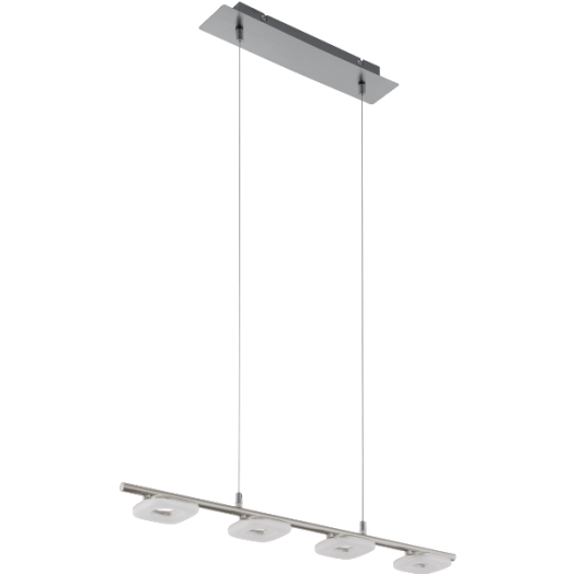 LITAGO LED FÜGGESZTÉK 4X4W 1400LM 3000K MATT NIKKEL FÉNYFORRÁSSAL LED - A+