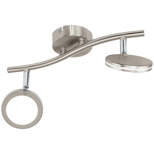 KARYSTOS LED SPOT 2X4W 760LM 3000K MATT NIKKEL FÉNYFORRÁSSAL LED - A+