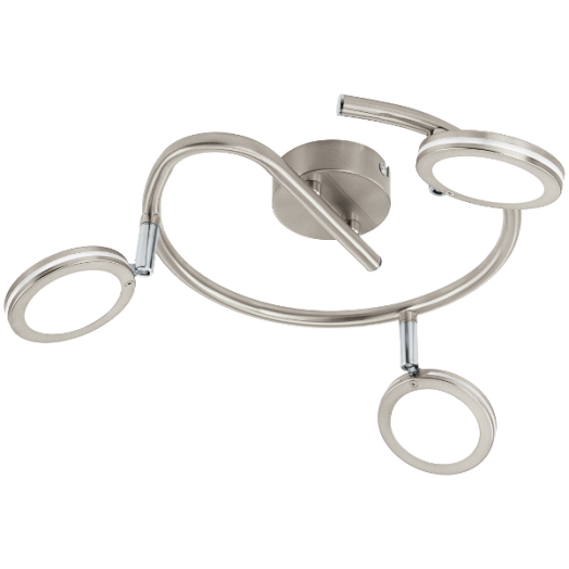 KARYSTOS LED SPOT 3X4W 1140LM 3000K MATT NIKKEL FÉNYFORRÁSSAL LED - A+