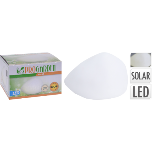 SZOLÁR LÁMPA KŐ FORMÁJÚ 10,5X17CM, 3 LED-ES 2 SZOLÁR PANEL 600MAH AA