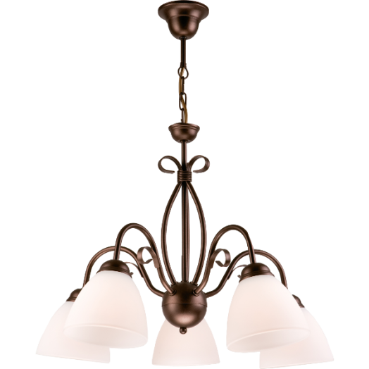ADELLE CSILLÁR 5X60W E27 BARNA Outlet