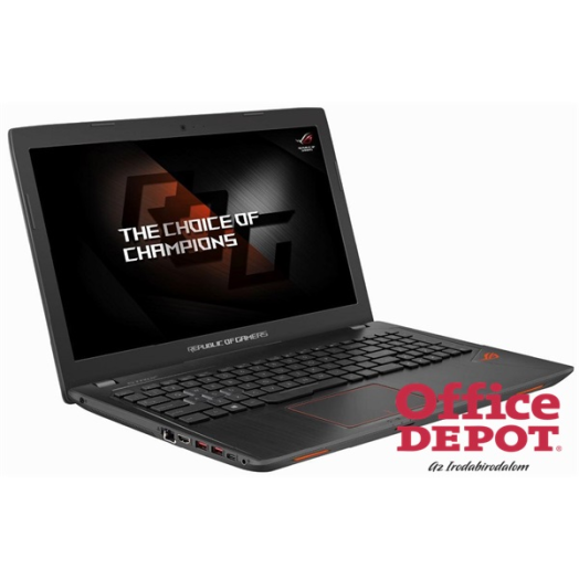 ASUS ROG STRIX GL553VD-DM1221T 15,3" FHD/Intel Core i7-7700HQ/4GB/1TB/GTX 1050 4GB/Win10/fekete laptop