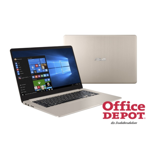 ASUS VivoBook S510UN-BQ277 15,6" FHD/Intel Core i3-7000U/8GB/128GB+1TB/MX150 2GB/arany laptop