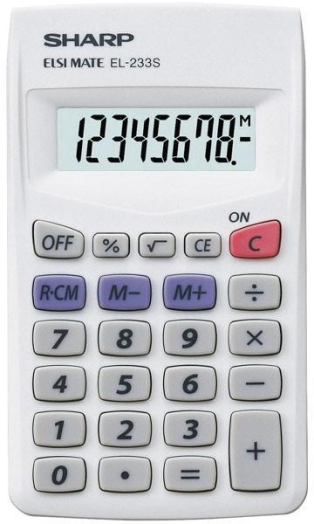 SHARP EL-233S zsebszámológép