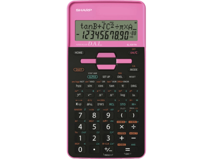 Sharp EL531THBPK tudományos számológép, pink