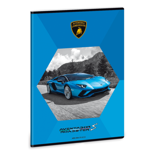 Lamborghini füzet A/4 négyzethálós