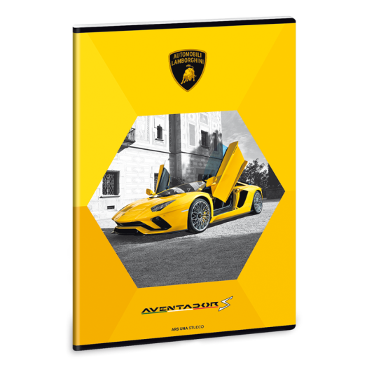 Lamborghini füzet A/4 négyzethálós