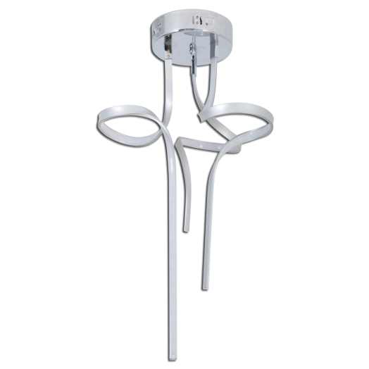 LOOP LINE MENNYEZETI LÁMPA LED 36W 3000K EZÜST FÉM 83*52CM Outlet