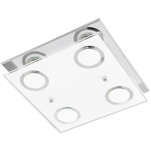 VARALLO GU10LED MENNY 4X3W 4*200LM IP20 N.ACÉL/ÜVEG Outlet